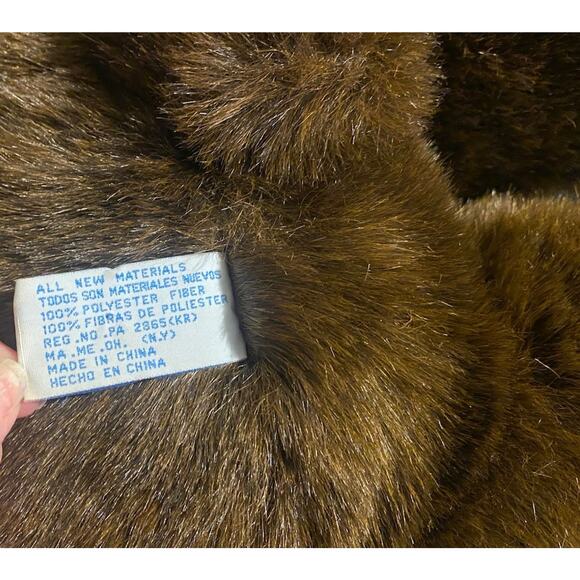 VINTAGE JC PENNY HOLIDAY COLLECTION TEDDY BEAR PLUSH with mittens - Picture 6 of 7